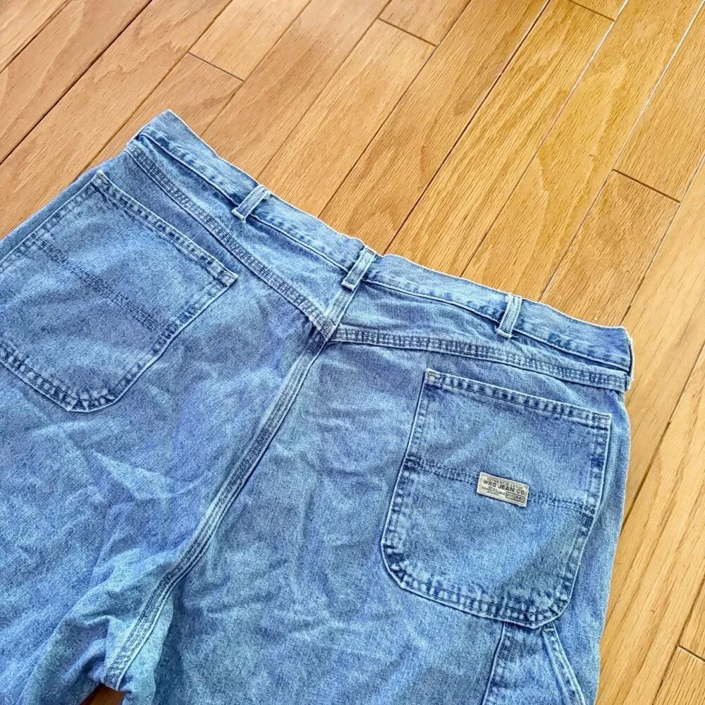 LOT/BUNDLE Vintage Mens Wrangler Jean Carpenter Cargo Shorts Sz 42 Jorts Cotton